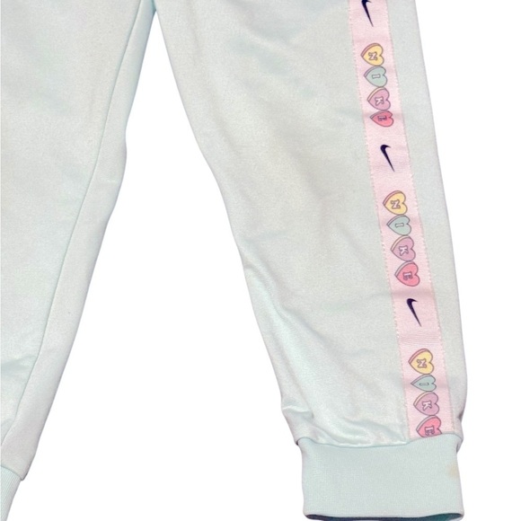 Kids Nike Track Set Full Zip Jacket and Pants Joggers Size 4T Mint Color - Picture 4 of 5